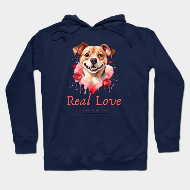 Pawsitively Adored: Dog Love Tee Hoodie by HaMa-Cr0w